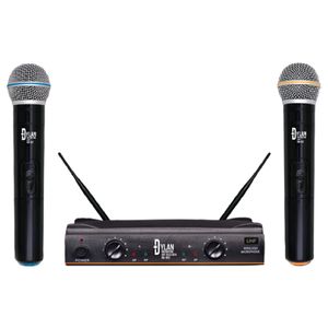 Microfone Sem Fio Duplo de Mão UHF DW-602 - Dylan