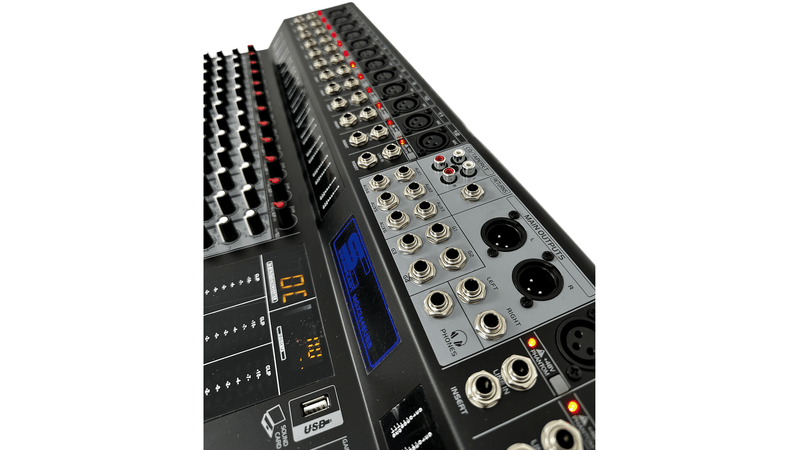 Mesa de Som 24 Canais 6 Auxiliares Com BT / EFX e USB MGX-2446 USB