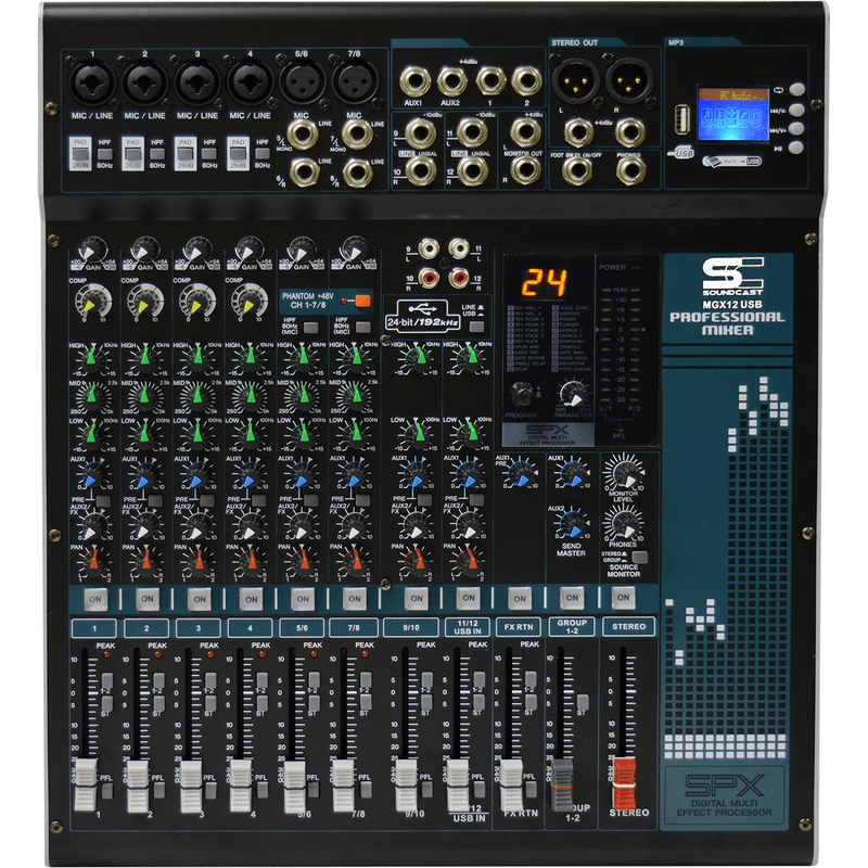 Mesa-de-Som-12-Canais-Com-Bluetooth-EFX-e-USB-MGX-12-USB---Soundcast