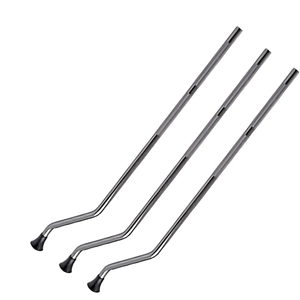 Conjunto Pés para Surdo Cromado com 3 Peças - Pro Fire