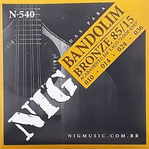 Encordoamento para Bandolim 8 Cordas Bronze 85/15 N-540 - Nig