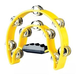 Pandeiro Meia Lua Amarelo TB-10 - Premium