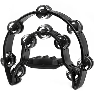 Pandeiro Meia Lua Preto TB-10 - Premium
