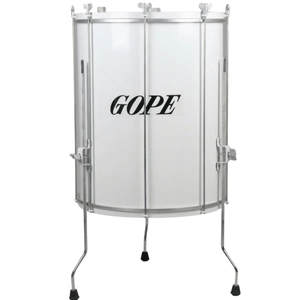 Surdo com Tripé 8 Afinações Animal Branco BME6018-PEBB - Gope