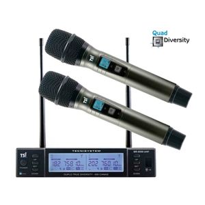 Microfone Sem Fio 600 Canais TSI BR8000 UHF - TSI