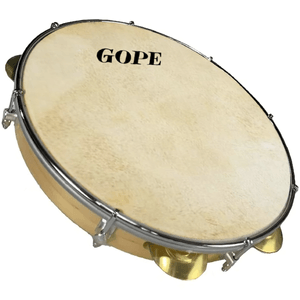 Pandeiro Profissional Choro 12" Verniz Cromado 647PE-CRA - Gope
