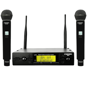 Microfone Sem Fio Duplo de Mão UHF SD-48 MM - Soundrix