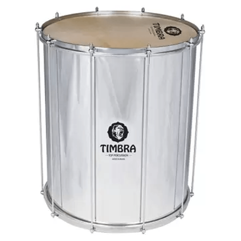 Surdo-Aluminio-20X60-16-Afinacoes-Cromado-Animal---Timbra