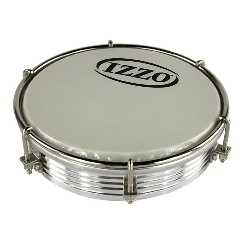 Tamborim-Aluminio-6-6-Afinacoes-Prata-Leitosa-6584---Izzo