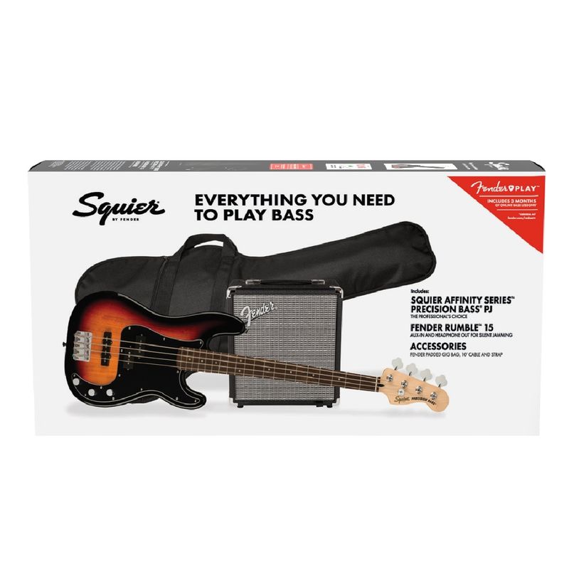 Kit-Affinity-Series-Precision-Bass-PJ-PACK-LRL-Sunburst-3TS---Fender-By-Squier-4