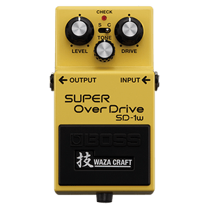 Pedal de Overdrive BOSS SD-1W Super Overdrive Waza Craft