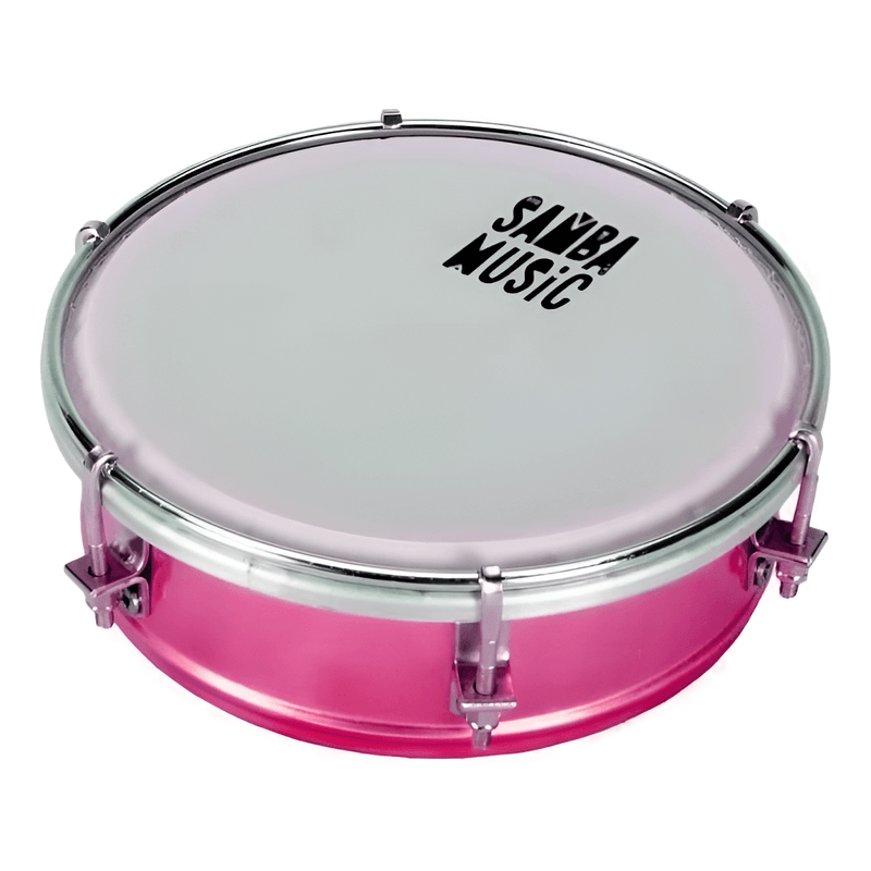 Tamborim-Aluminio-6-Samba-Music-55-Rosa-TBA-55-PK---PHX