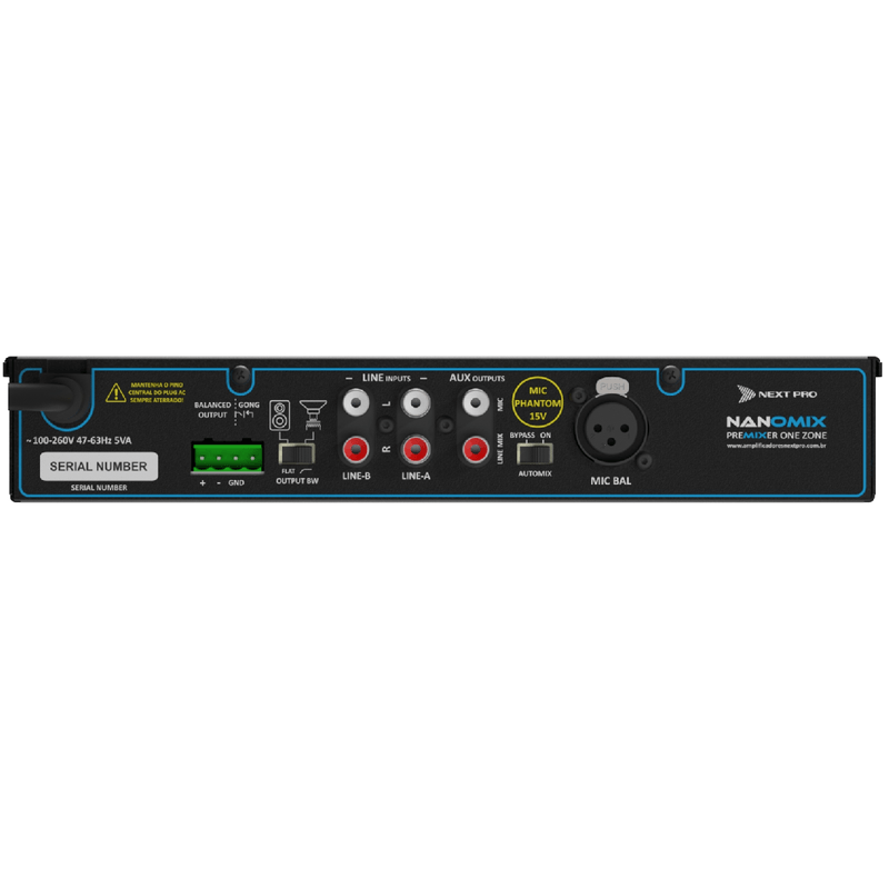 Pre-Amplificador-Com-AutoMix-PREMIXER-ONE-ZONE---Next-Pro-1
