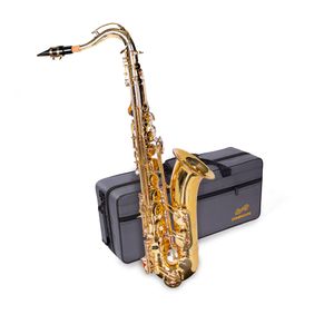 Saxofone Dominante Tenor  Dourado com Semicase