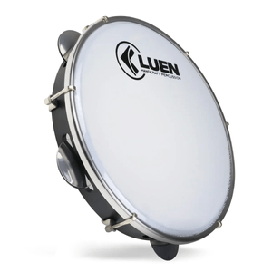 Pandeiro 10" Abs Preto Aro Cromado Pele Leitosa 40062-PT - Luen