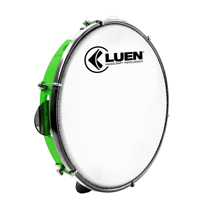 Pandeiro-10-ABS-Verde-Platinela-Aco-Leitosa-40062-VD---Luen
