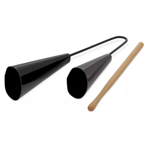 Agogô Duplo Pequeno Pintado Preto 112524 - Spanking