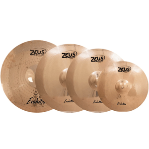 Pratos Evolution Set D Hi-hat/Crash/Ride 14"/16"/18"/20" - Zeus