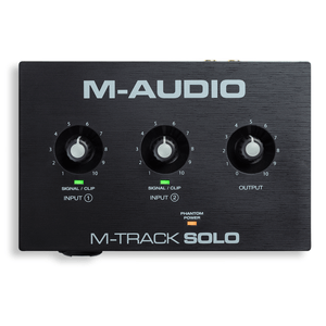 Interface de Áudio XLR USB 2 Canais M-Track Solo - M Áudio