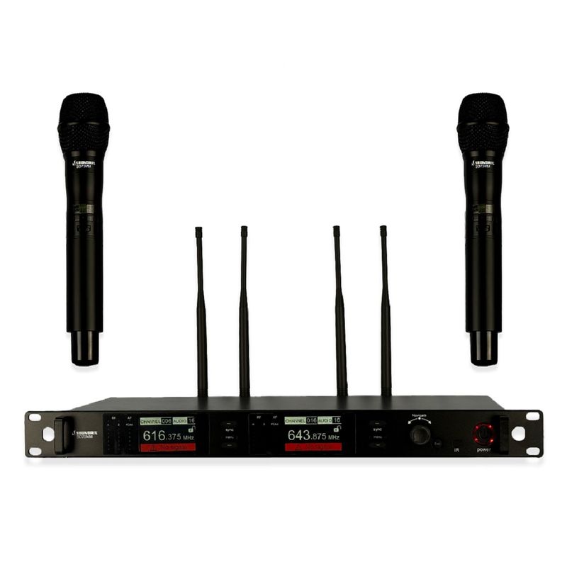 Microfone-Sem-Fio-Profissional-Duplo-de-Mao-UHF-SD-70-MM---Soundrix