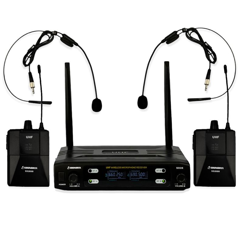 Microfone-Sem-Fio-Duplo-de-Cabeca-UHF-SD-28-BB---Soundrix-principal