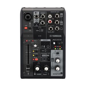 Mesa de som 3 Canais USB 2.0 AG-03 MK2 B/Y - Yamaha