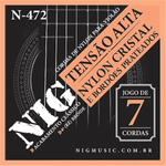 Encordoamento-Para-Violao-Nylon-7-Cordas-Tensao-Alta-N-472---NIG