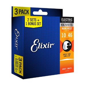 Corda Para Guitarra Nanoweb 010 Light - Elixir