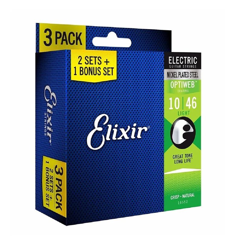 Corda-Para-Guitarra-Optiweb-010-Light---Elixir