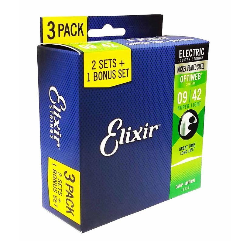 Corda-Para-Guitarra-009-Super-Light-Optiweb---Elixir