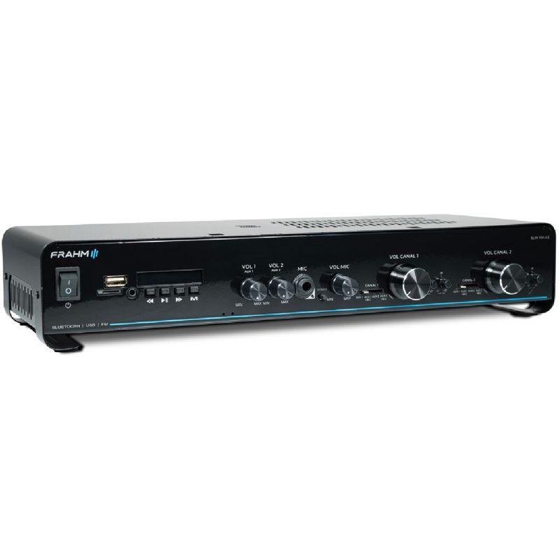 Amplificador-Para-2-Ambientes-Com-Bluetooth-FM-SD-USB-Slim-160.2.2---Frahm-2