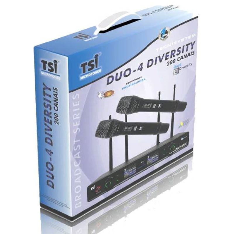 Microfone-Sem-Fio-200-Canais-TSI-DUO-4-DIVERSITY---TSI-4