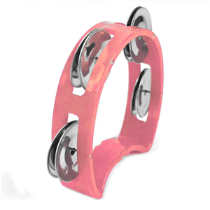 Pandeiro Meia Lua Infantil Rosa - Pro Fire