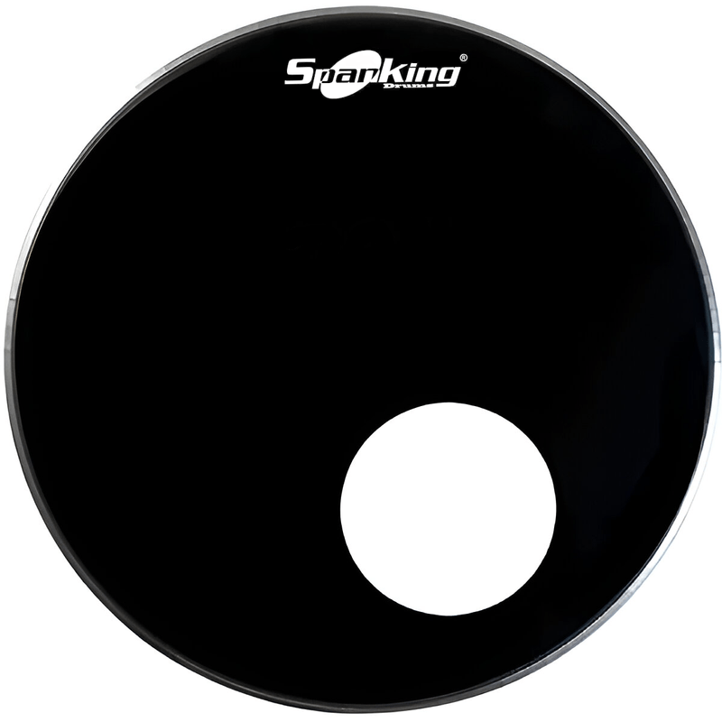 Pele-22-Resposta-Com-Furo-Para-Bateria-Drum-Muffler-Preta---Spanking