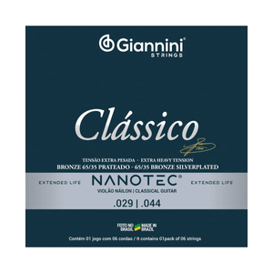 Encordoamento Para Violão Nylon 65/35 GENWXPA PN - Giannini
