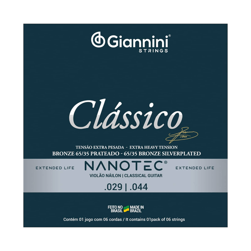 Encordoamento-Para-Violao-Nylon-65-35-GENWXPA-PN---Giannini