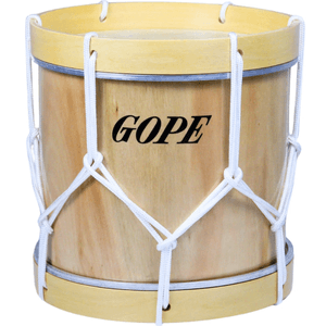 Tambor Alfaia 16" Aro Madeira Afinação Corda BME-16 - Gope