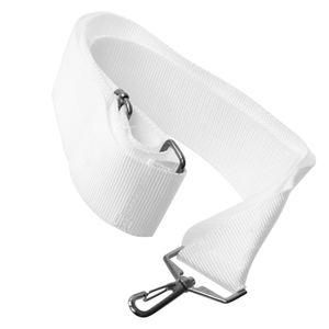 Talabarte Para Tambor Com 1 Mosquetão Nylon Branco - Izzo