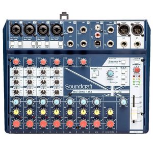 Mesa de Som 12 Canais Com Interface USB Notepad-12FX - Soundcraft