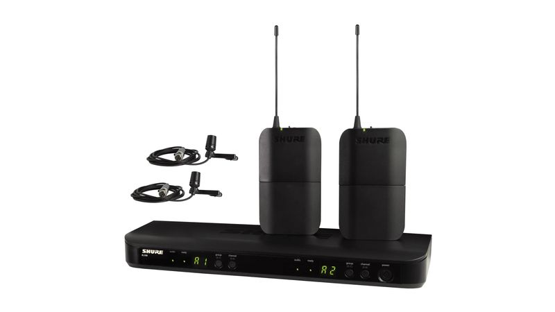 Sistema De Microfone Lapela Sem Fio Duplo BLX-188BR/CVL M15