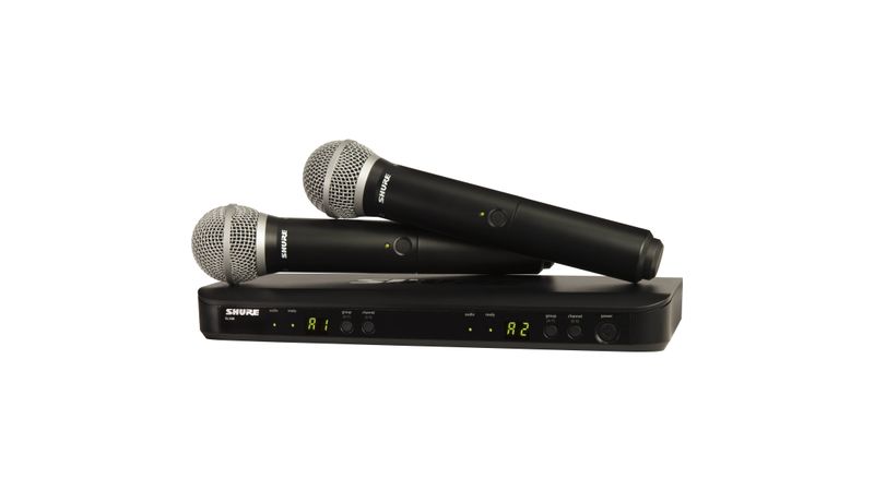 Sistema Microfone Sem Fio Duplo de Mão BLX-288BR/PG58 J10 - Shure