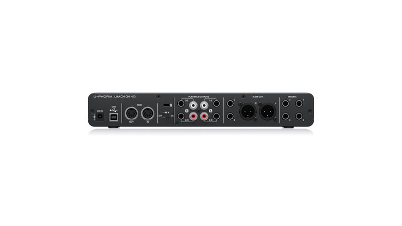 Interface de Audio 4x4 USB MIDI U-Phoria UMC-404HD