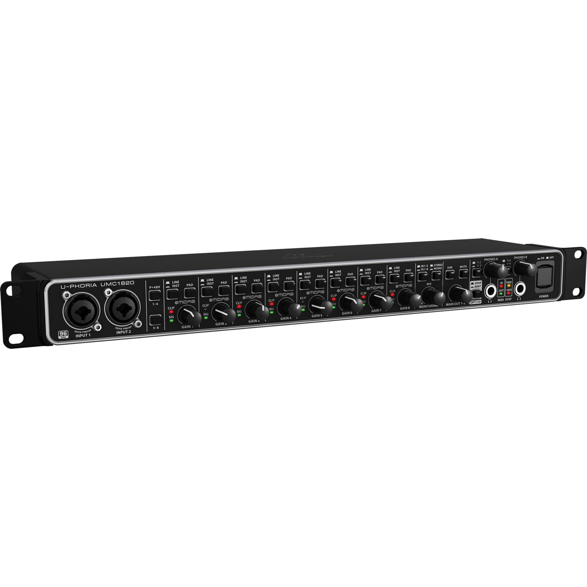Interface de Áudio/MIDI U-PHORIA UMC-1820 - Behringer | Usb