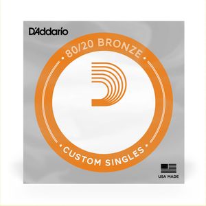 Corda Avulsa Para Violão Aço .023 D'Addario 80/20 Bronze BW023