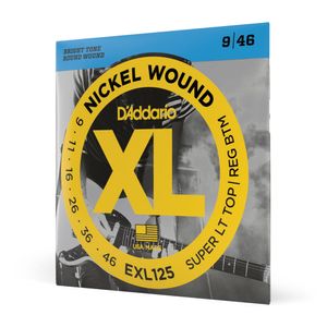 Encordoamento Para Guitarra 09-46 D'Addario XL Nickel EXL125
