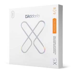 Encordoamento Para Violão Aço Revestido 10-47 Tensão Extra-Leve D'Addario XS Phosphor Bronze XSAPB1047