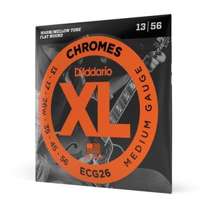 Encordoamento Para Guitarra 13-56 D'Addario XL Chromes ECG26