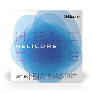 Corda Avulsa Para Violino LÁ Tensão Média D'Addario Helicore H312 4/4M
