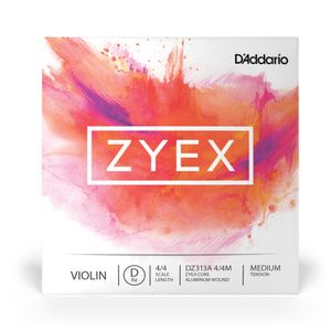 Corda Avulsa Para Violino RÉ Tensão Média D'Addario Zyex DZ313A 4/4M