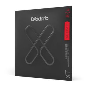 Encordoamento Para Violão Aço Revestido 13-56 Tensão Média D'Addario XT 80/20 Bronze XTABR1356